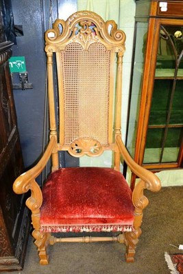 Lot 801 - Set of eight 17th century style walnut high-back dining chairs, including two carver chairs and...