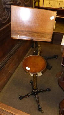 Lot 871 - A Victorian Norths patent adjustable reading stand