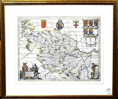 Lot 1105 - [Blaeu]  Ducatus Eboracensis pars Occidentalis, the West Riding of York Shire, hand-coloured...