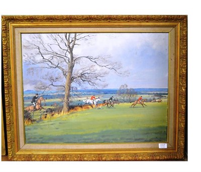 Lot 1117 - Neil Cawthorne (b.1936) ";Quorn";, The Quorn Hunt, signed, and dated (19) 80, inscribed verso,...