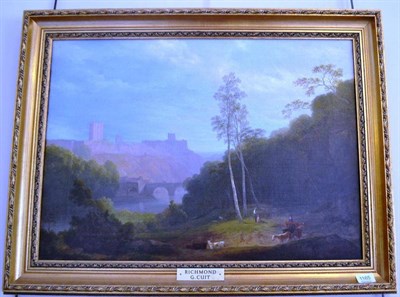 Lot 1165 - Follower of George Cuitt (19th century) ";Richmond"; , oil on canvas, 48.5cm by 67cm