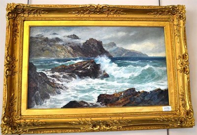 Lot 1170 - Reginald Smith (1855-1925) Seascape, signed, oil on canvas together with David Short, a ship...