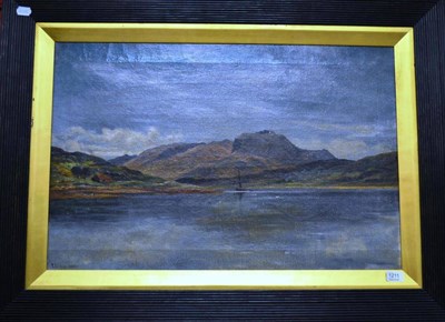 Lot 1211 - James Alfred Aitken RSW, ARHA (1846-1897) ";Ben Nevis from Kinloch Eil";, signed, signed and...