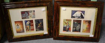 Lot 1226 - Pair of framed sets of Brays advertising artwork