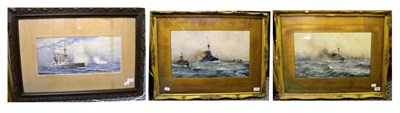 Lot 1256 - William Minshall Birchell (1884-1941) ";The Flagship, H.M.S Iron Duke";; ";Units of the Kings...