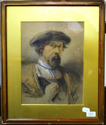 Lot 1262 - British School (19th/20th century) Possibly a self portrait of the artist wearing Renaissance...