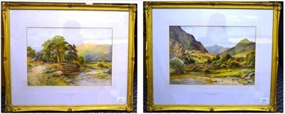 Lot 1283 - Harry Sticks (1867-1938) ";The Derwent at Scathwaite, Borrowdale";; ";The Derwent at Grange";, each