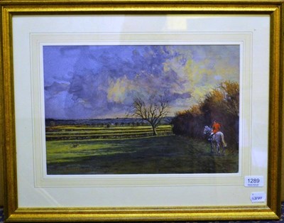 Lot 1289 - Robin Furness (Contemporary) ";The Belvoir at Hose Thorns";, signed, inscribed and dated 2010,...