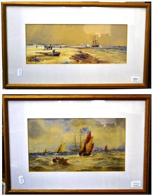 Lot 1291 - Thomas Bush Hardy RBA (1842-1987) ";Holy Islands Sands";, signed and inscribed, watercolour,...