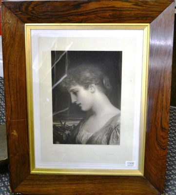 Lot 1308 - After Herbert Dicksee PRA (1853-1928) ";Cynthia"; mezzotint by John D. Millar, 34cm by 24cm...