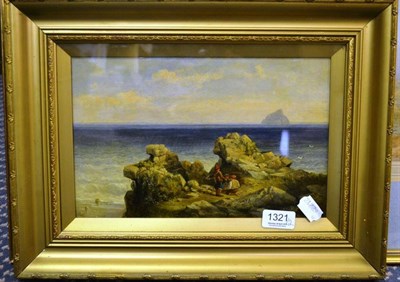 Lot 1321 - George Edwards Hering (1805-1879) ";The Bass Rock";, signed with the artist's initials and...