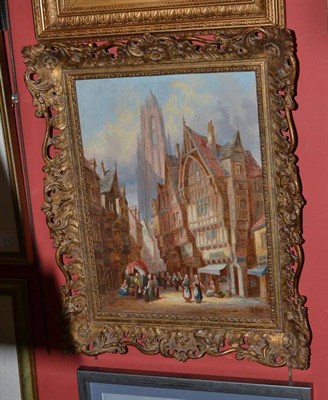 Lot 1372 - Henry Schafer (1854-1915) ";Frankfurt, Main Germany";, signed and indistinctly dated, oil on...