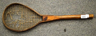 Lot 1465 - Victorian lady's lawn tennis racket