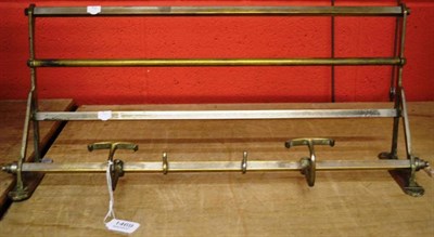 Lot 1469 - Nickel plated brass rack