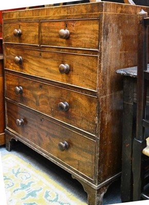 Lot 1538 - A 19th century mahogany chest of drawers