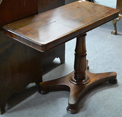 Lot 1543 - An early Victorian mahogany reading table, 90cm wide