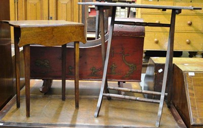 Lot 1545 - Unusual small George III mahogany butterfly Pembroke table and a late 19th century coaching table