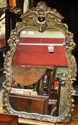 Lot 1548 - A gilt framed easel dressing mirror