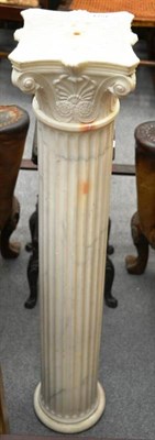 Lot 1574 - A 19th century marble column, 103cm high