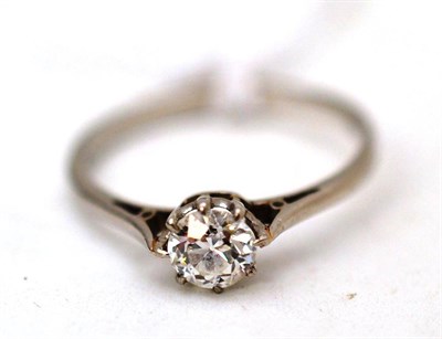 Lot 51 - A diamond solitaire ring, the old cut diamond in a eight claw setting, total estimated weight...