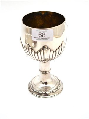 Lot 68 - George III silver goblet, 6ozt, 16cm high