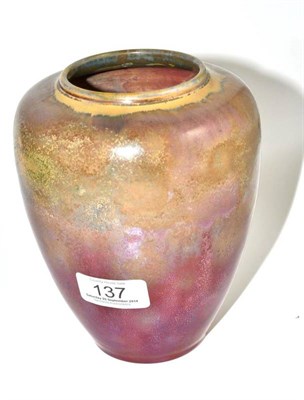 Lot 137 - Pilkington Lancastrian vase, 17cm high