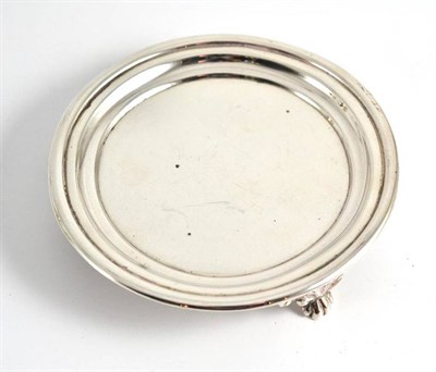 Lot 175 - A small Scottish silver waiter, J Hay, Edinburgh 1795, 10cm wide