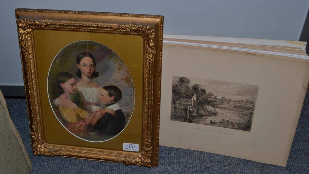 Lot 1187 - After Myles Birkett Foster (1825-1899) sixteen inscribed engravings including : ";Going to the...