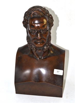 Lot 87 - Bronze cast bust stamped Elkington & Co Founders and W. Theed 1867, 38cm high