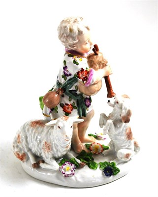 Lot 188 - A German porcelain figure group, 15cm high