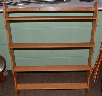 Lot 292 - An English oak plate rack (used to display lots 288-291)