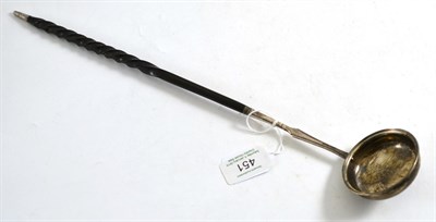 Lot 451 - Georgian toddy ladle with turned handle