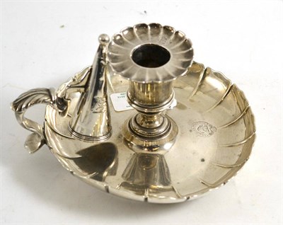 Lot 452 - A George IV silver chamberstick, Robert Garrard, London 1824