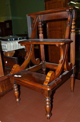 Lot 687 - Set of reproduction hardwood library steps