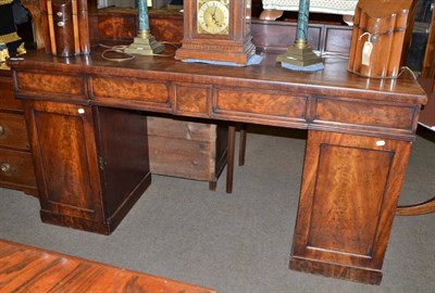 Lot 688 - Regency mahogany pedestal sideboard