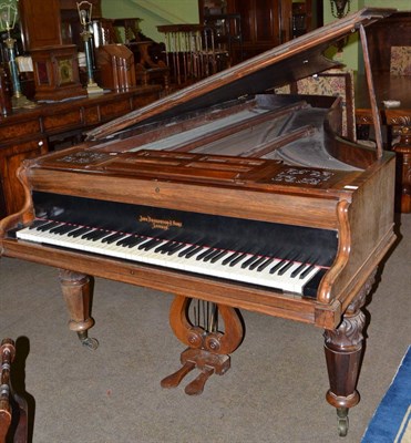 Lot 693 - Victorian rosewood grand piano by John Broadwood & Sons, London