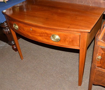 Lot 702 - George III mahogany table, fitted one drawer