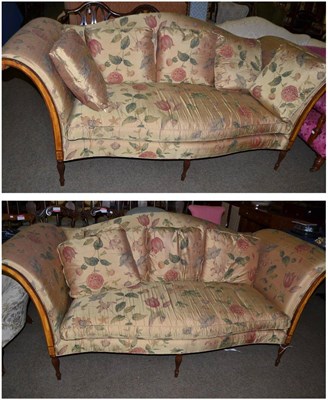 Lot 723 - Pair of American Colonial style settees