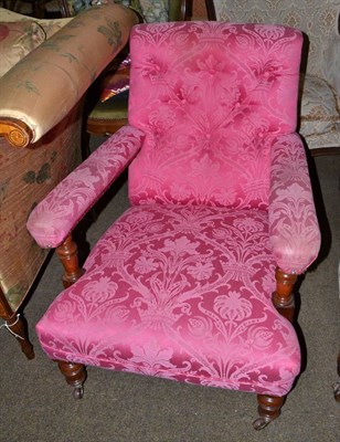 Lot 726 - A Gillows & Co armchair, numbered 17508