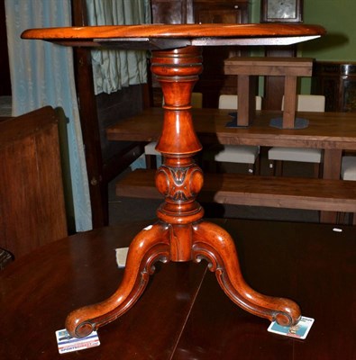 Lot 753 - Victorian carved mahogany tripod table