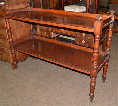 Lot 757 - Victorian mahogany two tier dumbwaiter