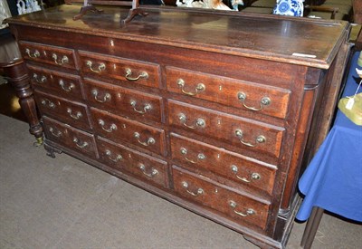 Lot 772 - George III oak Lancashire chest