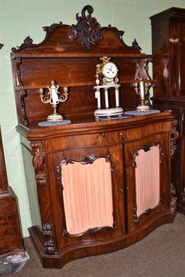 Lot 774 - Early Victorian rosewood serpentine front chiffonier