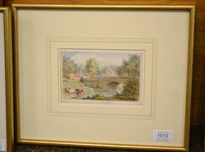 Lot 1013 - George Weatherill (1810-1890) ";Mill in Larpool Wood";, signed and inscribed in pencil, pencil...