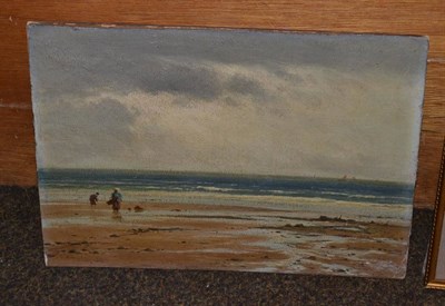 Lot 1017 - Circle of Harold Knight (19th century) Fisherfolk on a beach, bears signature and date (18)89,...