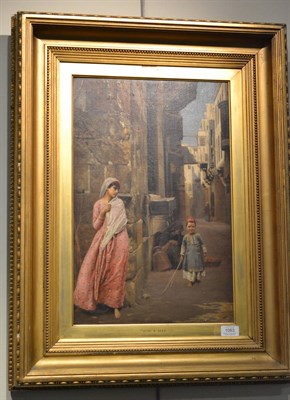 Lot 1063 - Walter C. Horsley (fl.1875-1904) ";Hide and Seek"; signed, oil on canvas, 50cm by 32.5cm