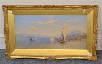 Lot 1090 - Thomas Miles Richardson (1784-1848) ";Lago Maggiore";, signed and dated 1859, watercolour...