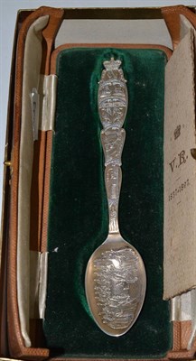 Lot 150 - A Golden Jubilee commemorative silver spoon, ";In Commemoration of the 60th Year of the most...