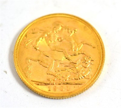 Lot 156 - A Victoria gold sovereign dated 1901