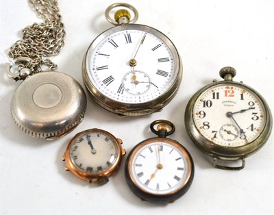 Lot 254 - Sovereign case and four watches